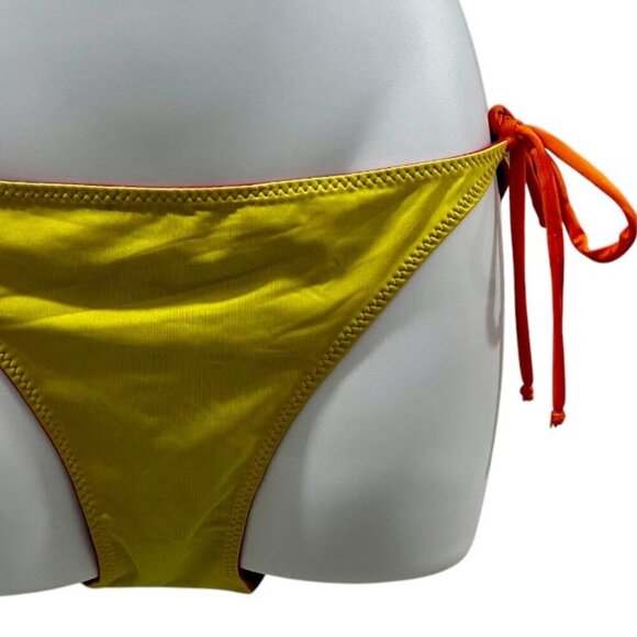 New ColorBlock Reversible Bikini Bottom - Size L | Maui & Sons Side-Tie Hipster - Picture 10 of 14